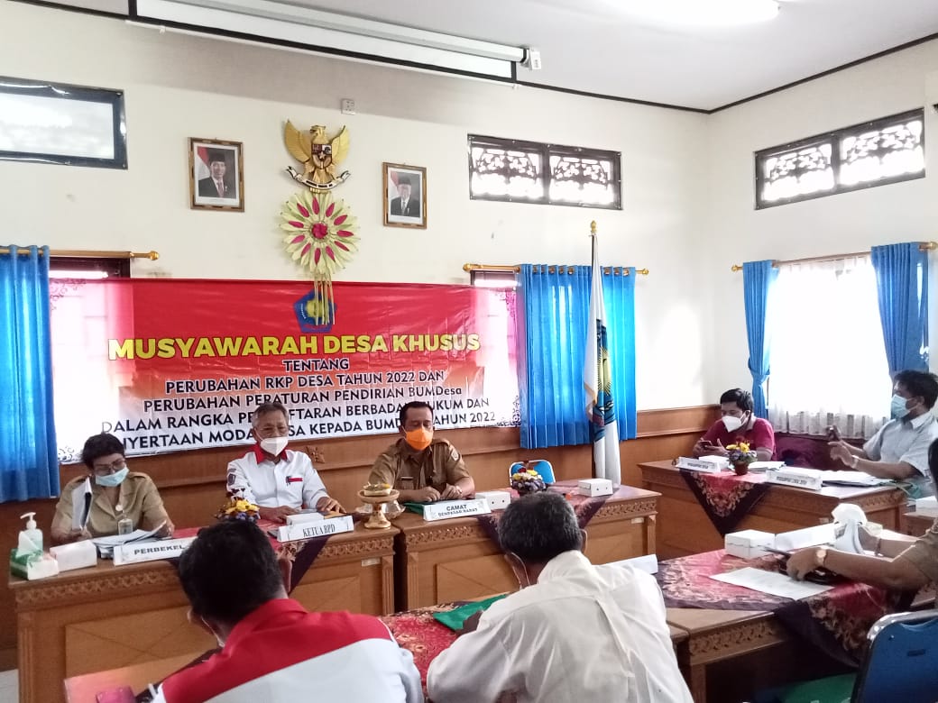 MUSYAWARAH DESA KHUSUS TENTANG PERUBAHAN RKP DESA TAHUN 2022